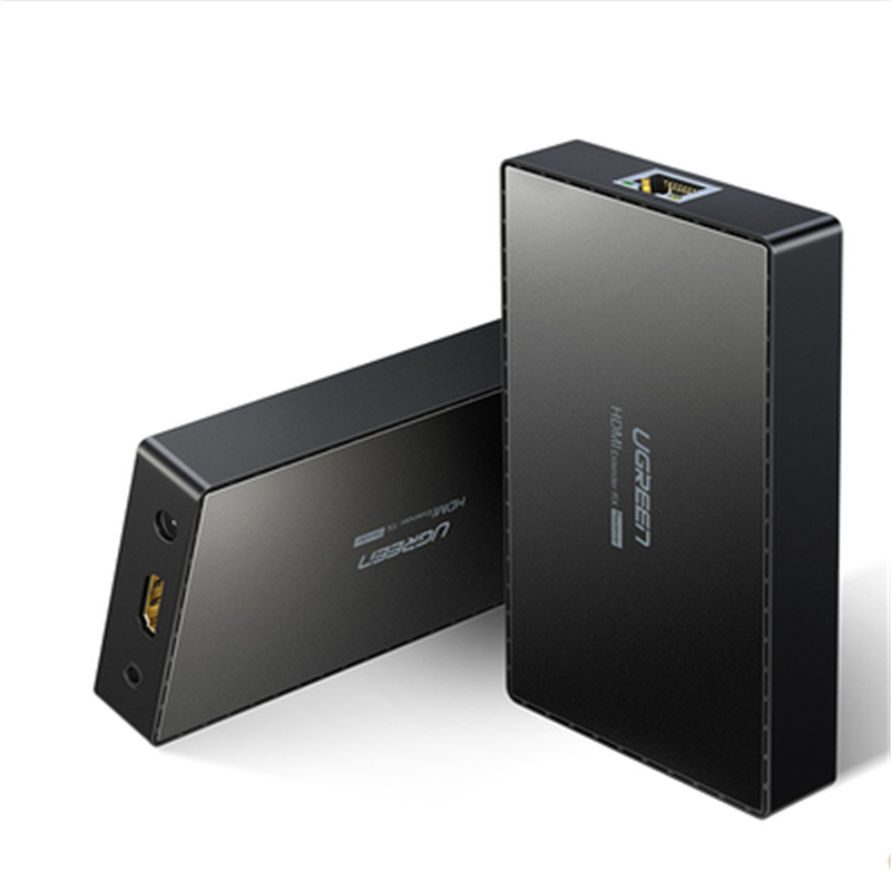 绿联CM215 HDMI延长器70米 4K高清hdmi转RJ45单网线网络传输信号