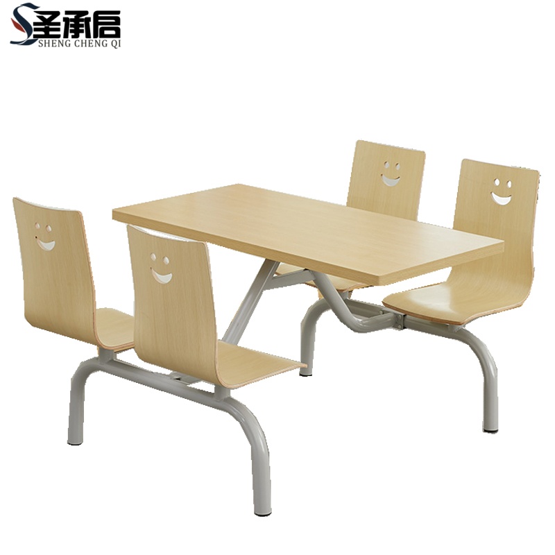 圣承启 员工餐桌 铁架张高清大图