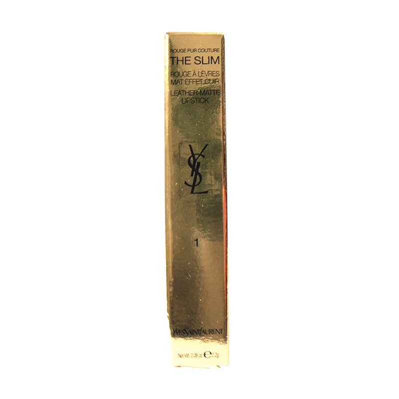 圣罗兰(YSL)细管纯口红2.2g 01#呛口辣椒 小金条复古哑光口红