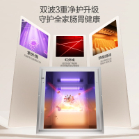 万和(Vanward)100L消毒柜嵌入式碗柜两门两抽大容量真全二星消毒全腔三元净菌烘干一体ZTD100Q-N1