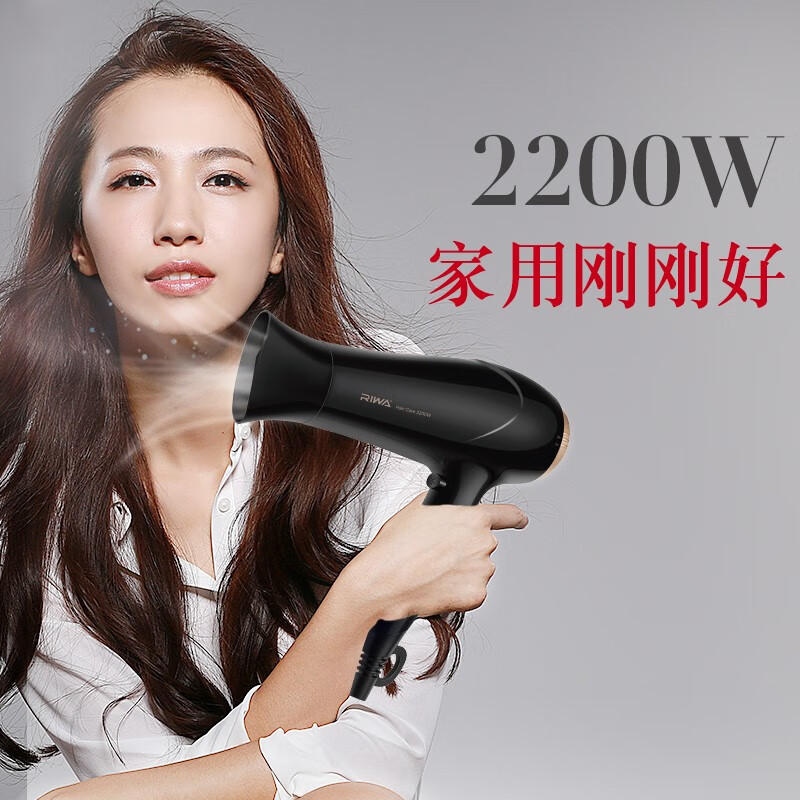 雷瓦(RIWA)雷瓦电吹风大功率家用 RC-7162 黑色
