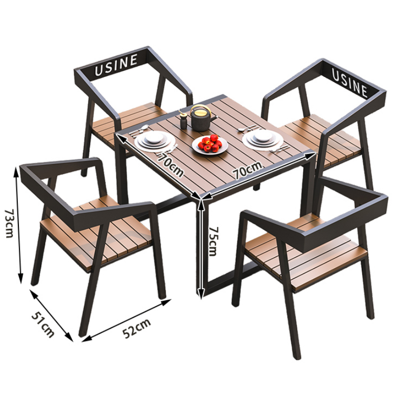 豫龙都 户外桌椅 一桌四椅 套高清大图