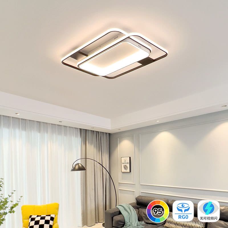 雷士照明RA95高显色现代简约吸顶灯led北欧灯具温馨浪漫客厅灯卧室灯大尺寸灯具套餐图片
