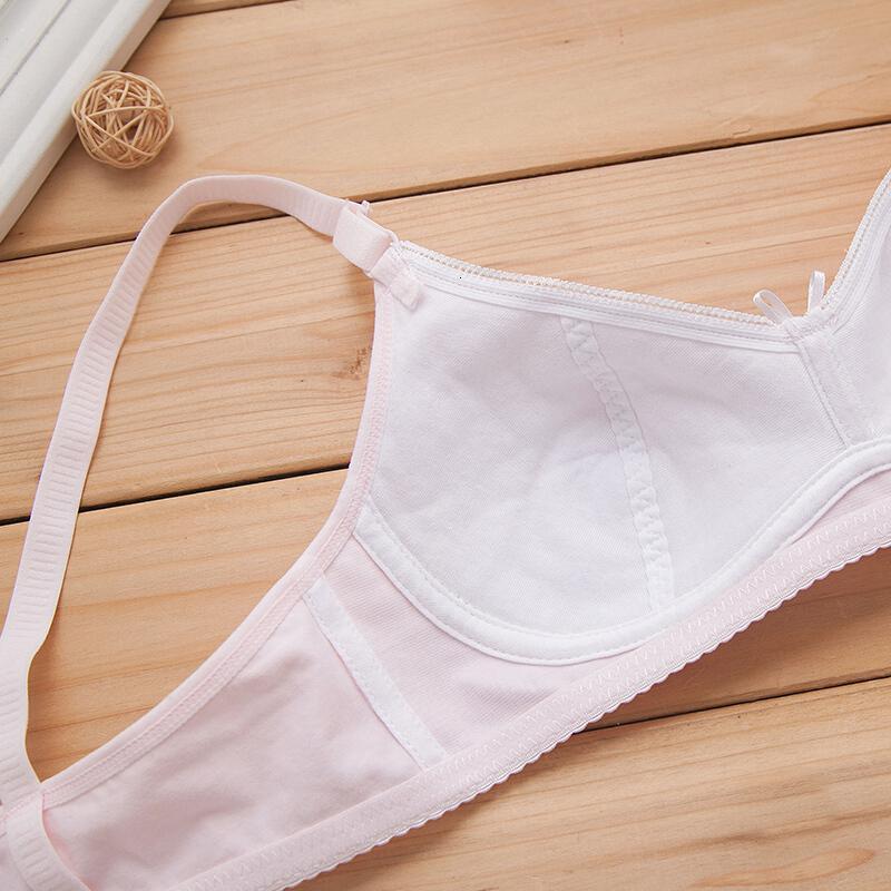 波迷娜(bomina)透气薄款白色学生文胸女生内衣少女无钢圈夏季胸衣初中