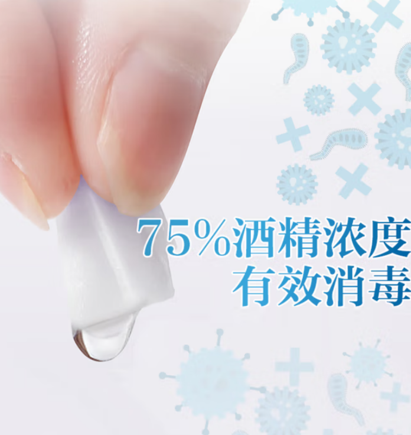 海氏海诺 医用酒精消毒棉片(12*12cm) 60盒每件 1箱高清大图