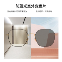 帕森防蓝光眼镜电脑近视镜镜框女宋祖儿明星同款个性超轻多边形平光镜护眼睛镜架男可配度数15751