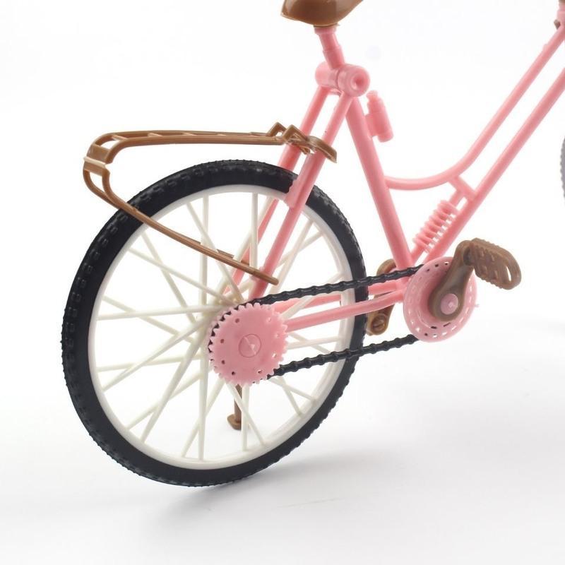 芭比娃娃玩具配件单车仿真单车模型拍摄道具小孩过家家单车30cm用单车
