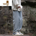 YANXUE秋季新款男士牛仔裤宽松复古直筒裤百搭怀旧色裤子男潮 2XL 浅蓝色