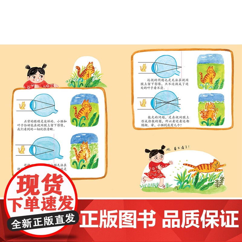 你好眼睛硬壳精装图画书让孩子了解护眼常识保护眼睛形象地讲述了很多医学护眼常识解释了什么是近视远视和散光中福会儿童绘本高清大图