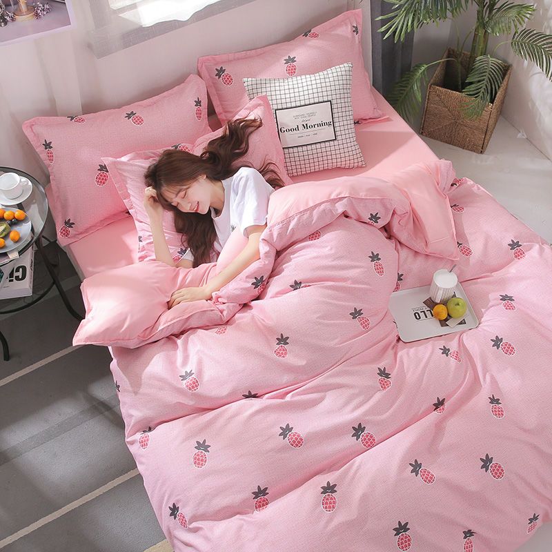 sleepybear网红ins床上四件套女双人床被套床单三件套学生宿舍单人