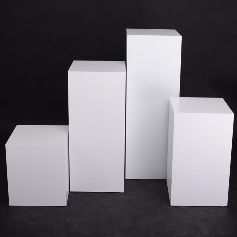 艺可恩木质烤漆白色展台实物小家电展示台展示柜橱窗中岛展示台