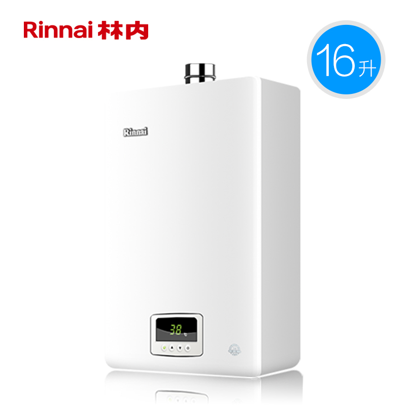 林内rinnai16升燃气热水器360安防系统零温差感恒温16qh04强排式jsq31