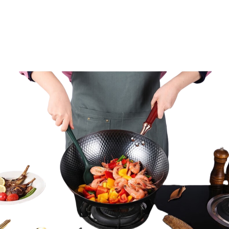 火象皇冠钛金真不锈炒锅32cm/个高清大图