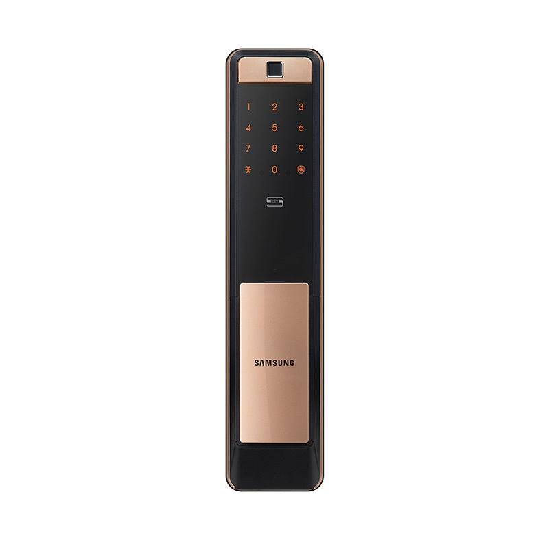 三星(SAMSUNG)指纹锁密码锁家用防盗锁智能电子锁自动上锁SHP-P72银色[副]