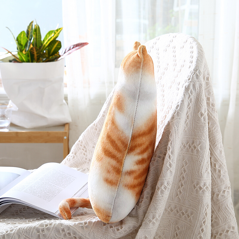 猫咪抱枕公仔3d可爱毛绒靠垫女生睡觉卡通沙靠垫大号卧室靠枕