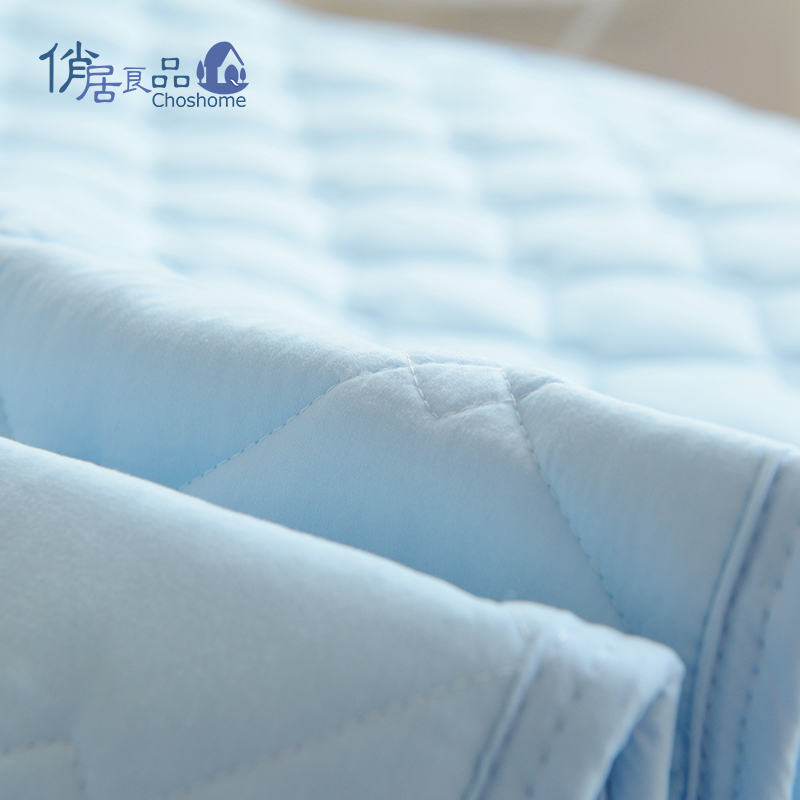 俏居(Choshome)家纺 纯色床垫简约风1.8m床保护垫1.5m 四季可用防滑床垫子纤维材质学生床褥子可机洗