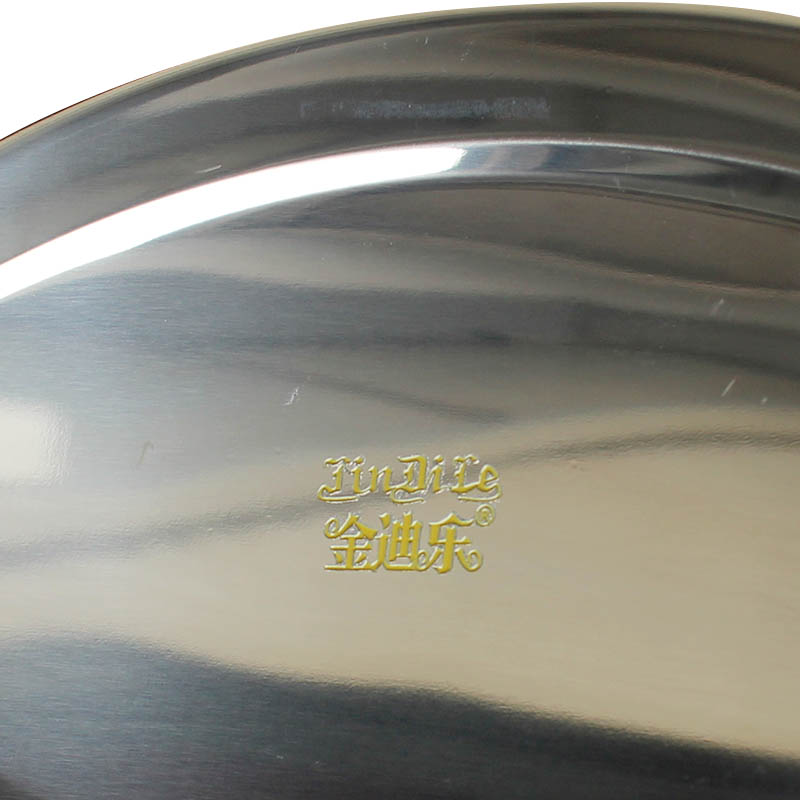 金迪乐不锈钢椭圆形菜碟子蛋形鱼盘高清大图