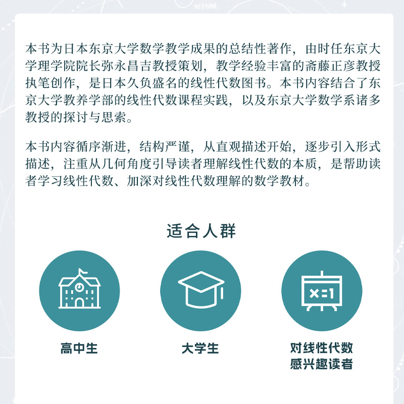 [正版]出版社线性代数入门 数学思维阅读书 理科生课外书籍 科普百科自然科学 线性代数核心概念线性代数及其应用入门书高清大图