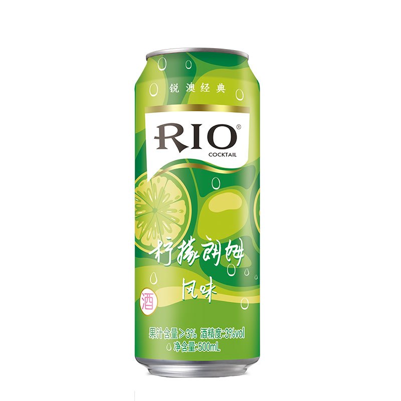 锐澳rio洋酒鸡尾酒预调酒3度微醺4口味套装500ml4罐
