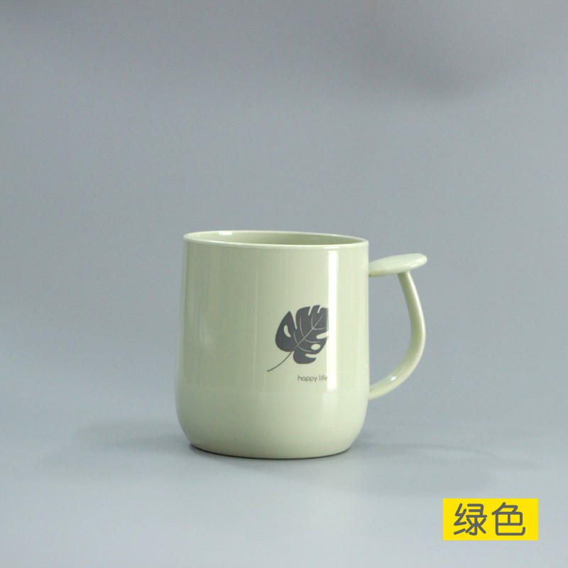 常规四色漱口杯卫生间洗漱杯浴室刷牙杯塑料牙刷杯牙缸子 三维工匠 粉绿+蓝米四个杯子高清大图