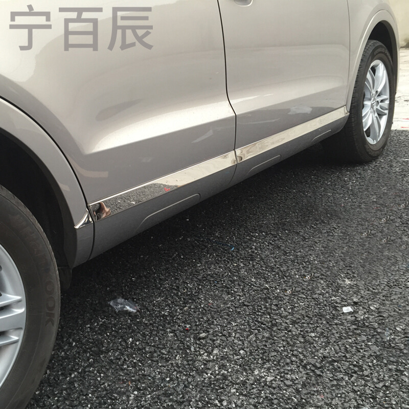 适用于奥迪Q3外饰改装件装饰亮条中网亮条尾喉雾灯框车身亮条