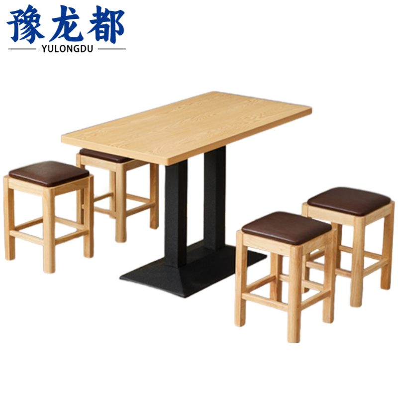 豫龙都 食堂餐桌 一桌四椅 套