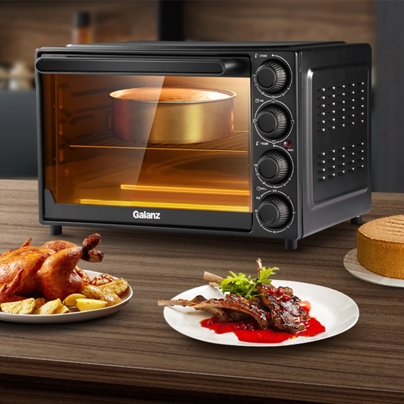 格兰仕电烤箱家用小型多功能烘焙家庭烤箱32升大容量官方旗舰fs40黑色