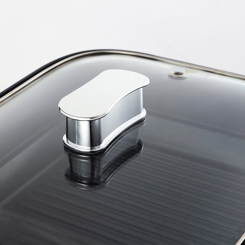 德世朗 多功能锅 烤肉锅 家用电热火锅煎烤涮一体电烤炉网红款4L DDQ-HG106高清大图