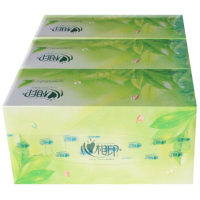 心相印茶语系列200抽二层盒装纸面巾 3盒/提 4提/箱 H200(盒装)