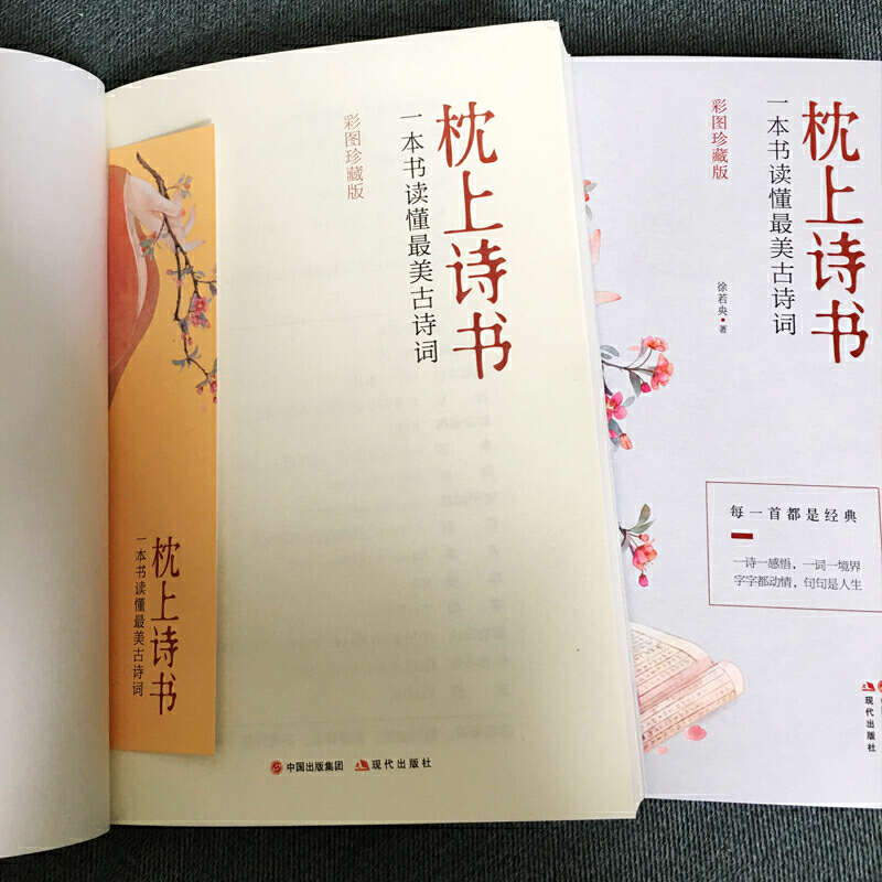 [正版]抖音同款彩图珍藏版 枕上诗书一本书读懂zui美古诗词 中国古诗词诗词大会诗经精选徐若央著 李清照苏轼一诗一故事高清大图