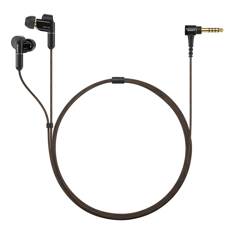 索尼(SONY)XBA-N3BP Hi-Res混合驱动立体声耳机/耳麦(黑色)