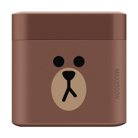 公牛(bull)GNV-UU212B 全长1.5米USB智能插座二位布朗熊小魔方联名linefriends咖啡色接线板