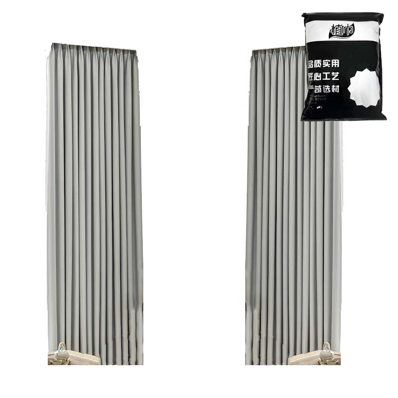 植巾 CL180 宽1m*高2.7m 双面麻遮光 窗帘 1.00 米/个(计价单位:个)灰色