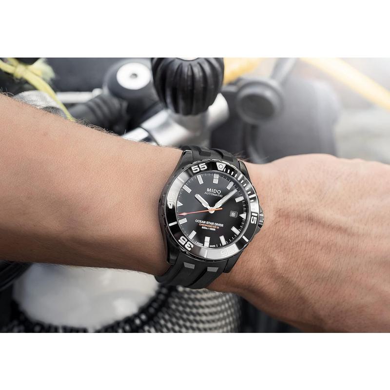 Mido美度黑色简约休闲风自动机械手表男款美国代购M0266083705100高清大图