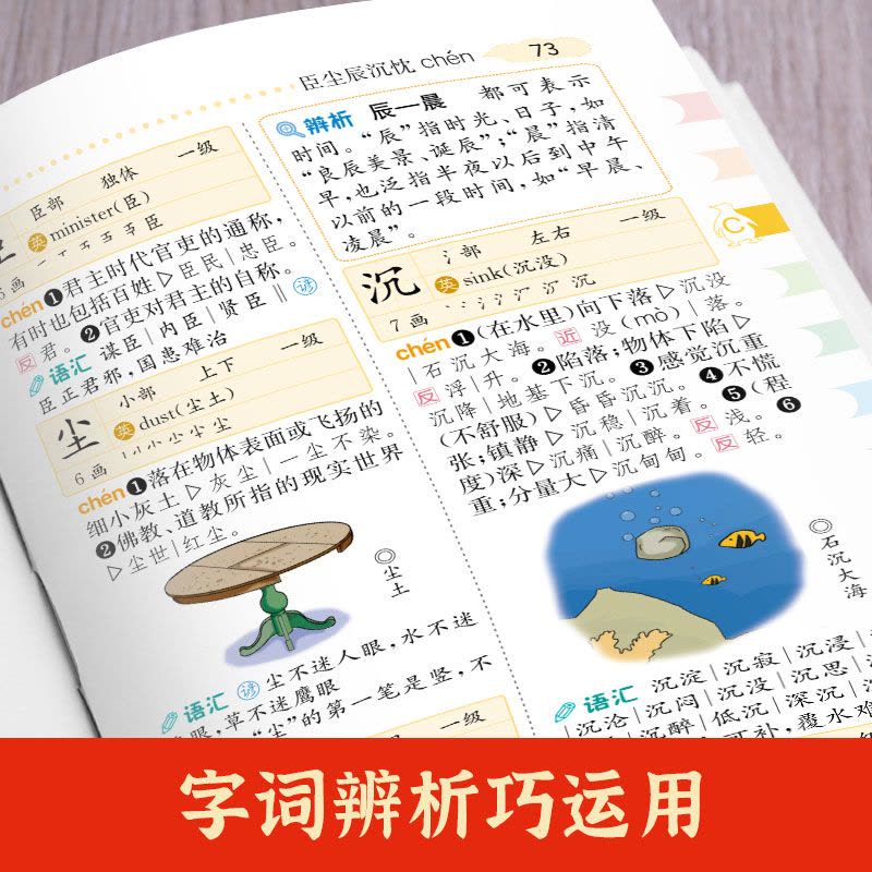 [正版]2023小学生大语文词典小多功能大全四字彩色图案彩色版中华现代汉语词语工具书中小学字典儿童成语训练大字典2022图片