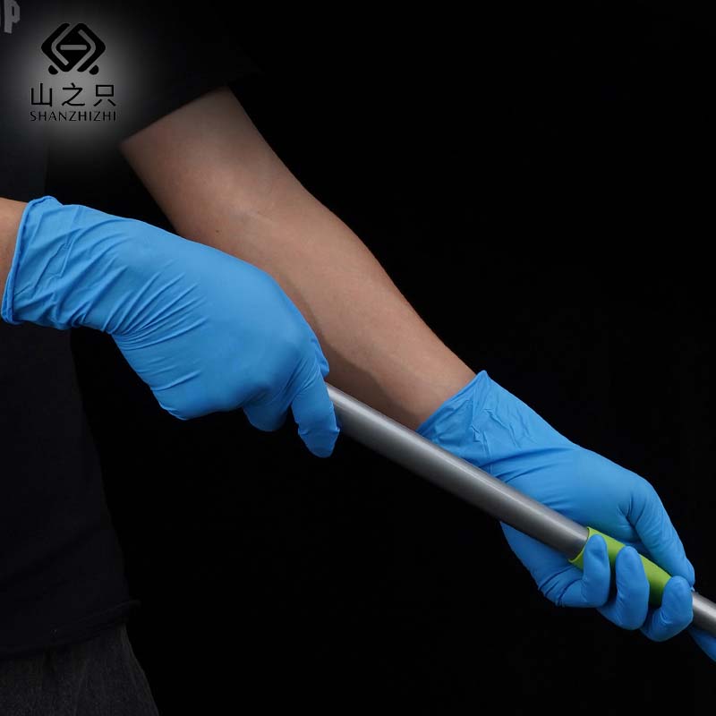 山之只 一次性丁腈手套 12寸50只/盒高清大图