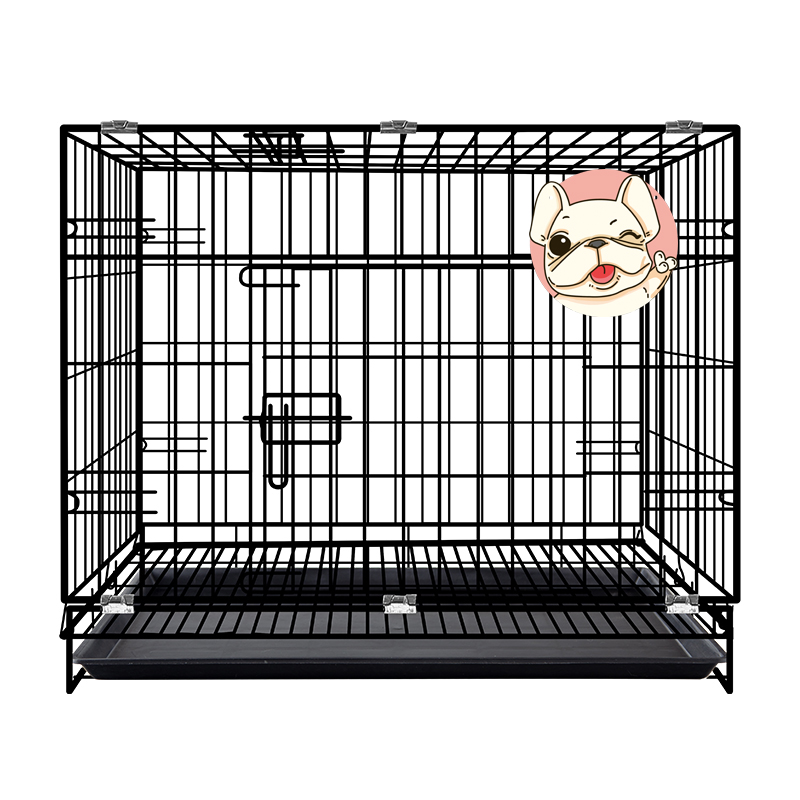 宠物笼子猫笼子狗笼子小型犬兔子笼带厕所家用室内中型犬猫铁丝笼高清大图