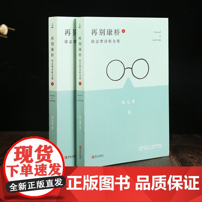 [央视网]再别康桥 徐志摩诗歌全集 套装共2册 散文集诗歌书籍 徐志摩经典诗作 富有灵性的浪漫主义文学经典 QH高清大图