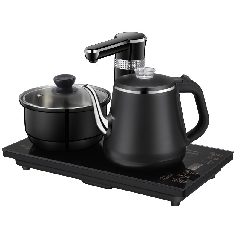 全自动上水壶电热烧水壶茶台一体家用抽水泡茶具器专用功夫电磁炉 升级款防烫