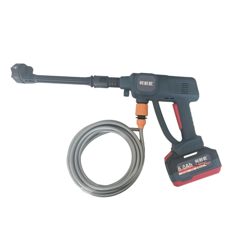 柯耐欧充电式锂电便携式高压水枪清洗机高清大图
