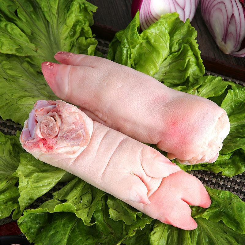 鲜猪蹄4斤装整个带筋精品鲜肉新鲜猪蹄猪脚猪爪猪腿肉土猪肉猪蹄批发