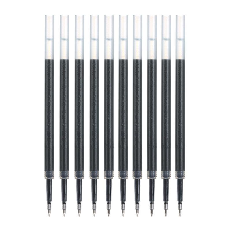 齐心 R511 速干按动中性笔替芯 精钢尖锥头 0.5mm 20支/盒 黑图片