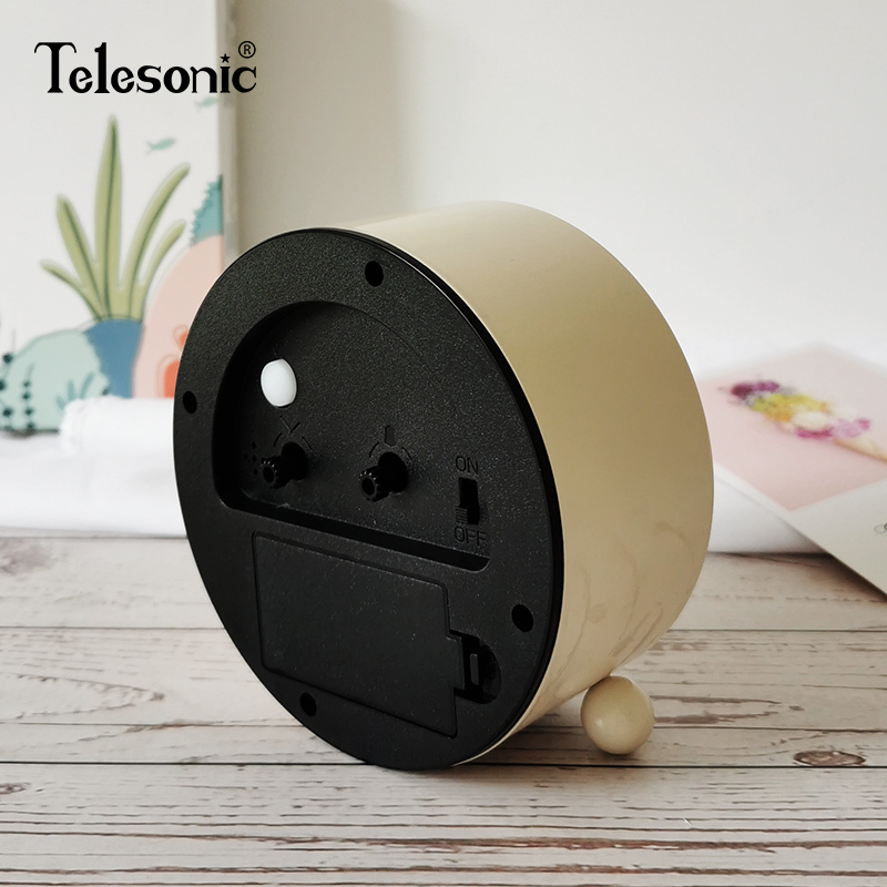 天王星(Telesonic)卡通学生闹钟创意男女可爱简约石英钟儿童台钟时尚金属卧室床头钟个性懒人钟时钟