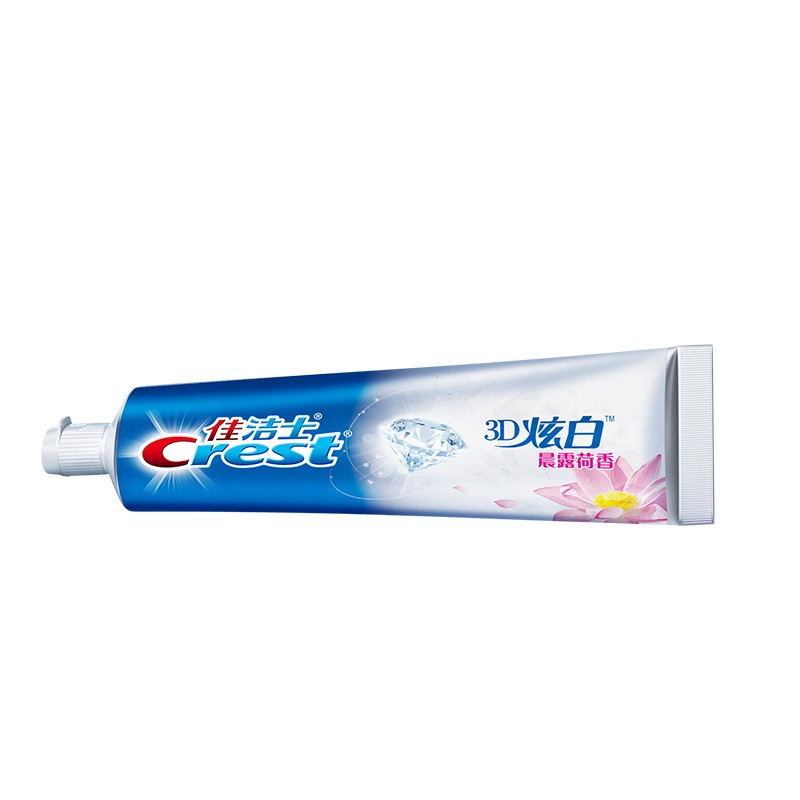 佳洁士(Crest) 3D炫白晨露荷香牙膏180克 清新口气深层清洁