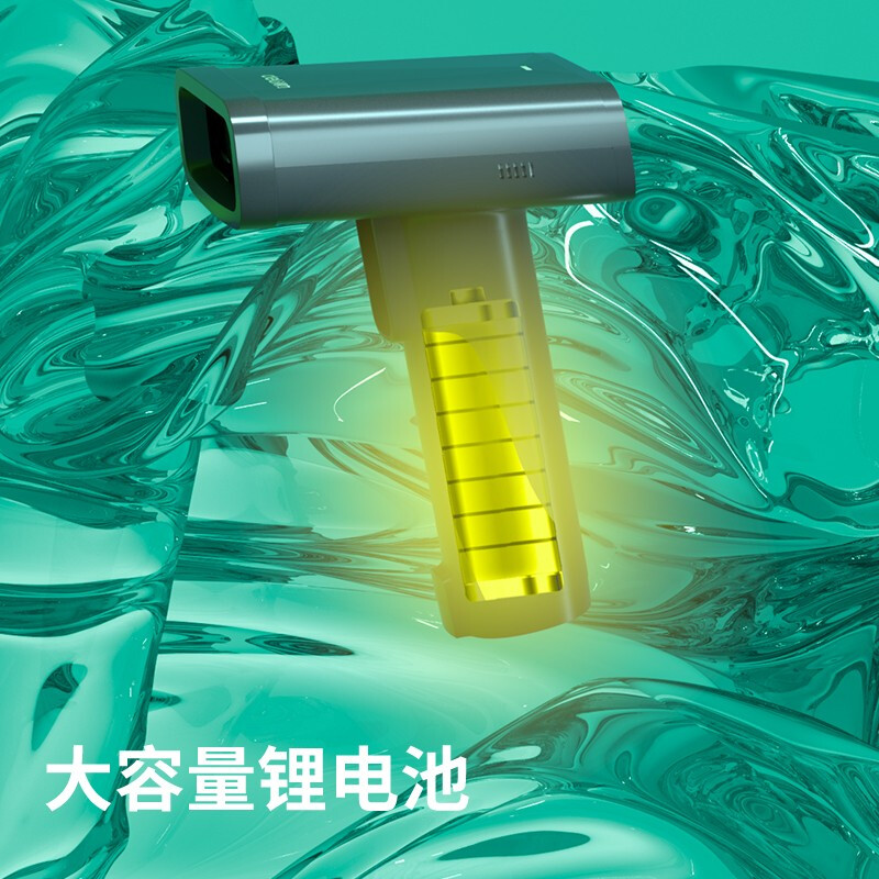 得力14970WB扫码扫描枪 黑色一台装 蓝牙带充电底座 LED屏 屏幕码扫码器无线扫描枪扫码枪条码二维码扫描枪高清大图
