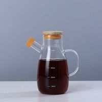 接嘴水滴500ml+壶帽+壶刷+壶垫 凡歌玻璃油壶 厨房酱油醋瓶 大号800ml调味瓶罐 小号500ml香油瓶