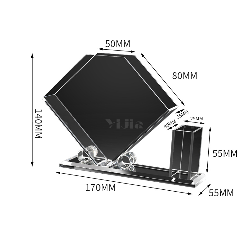 翌嘉YJ4123056 透明亚克力纸巾盒 170*55*140高清大图