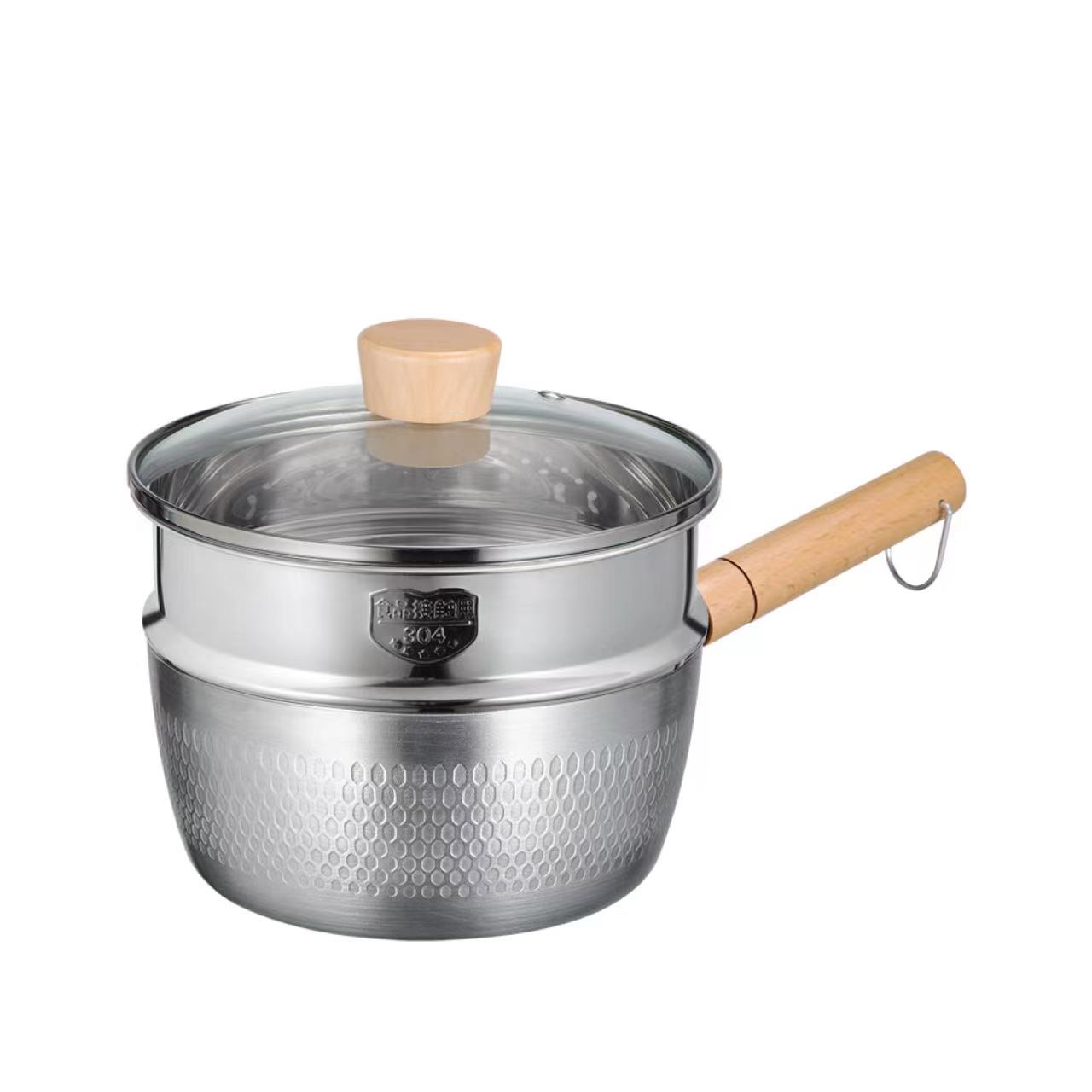 炊大皇(COOKER KING) 日式铝制雪平锅20cm 带蒸屉 JA20SP / 把