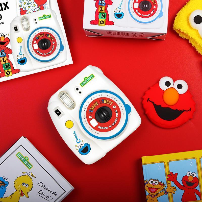 富士（FUJIFILM）INSTAX 立拍立得 一次成像 胶片相机 mini9芝麻街定制相机 套餐三 （含50张相纸）