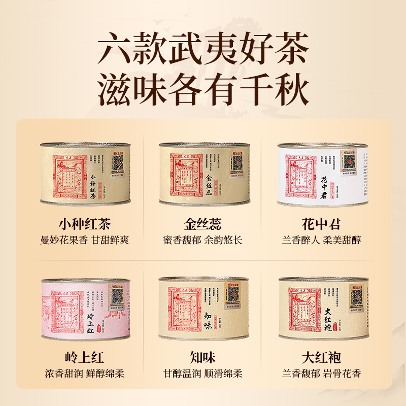 [元正]锦绣花开礼盒装特级小种红茶礼盒正宗武夷红茶组合装送礼300g高清大图